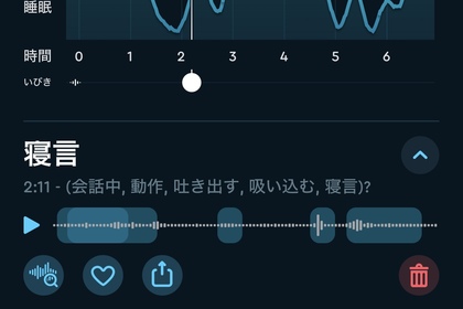 寝言再び